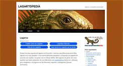 Desktop Screenshot of lagartopedia.com